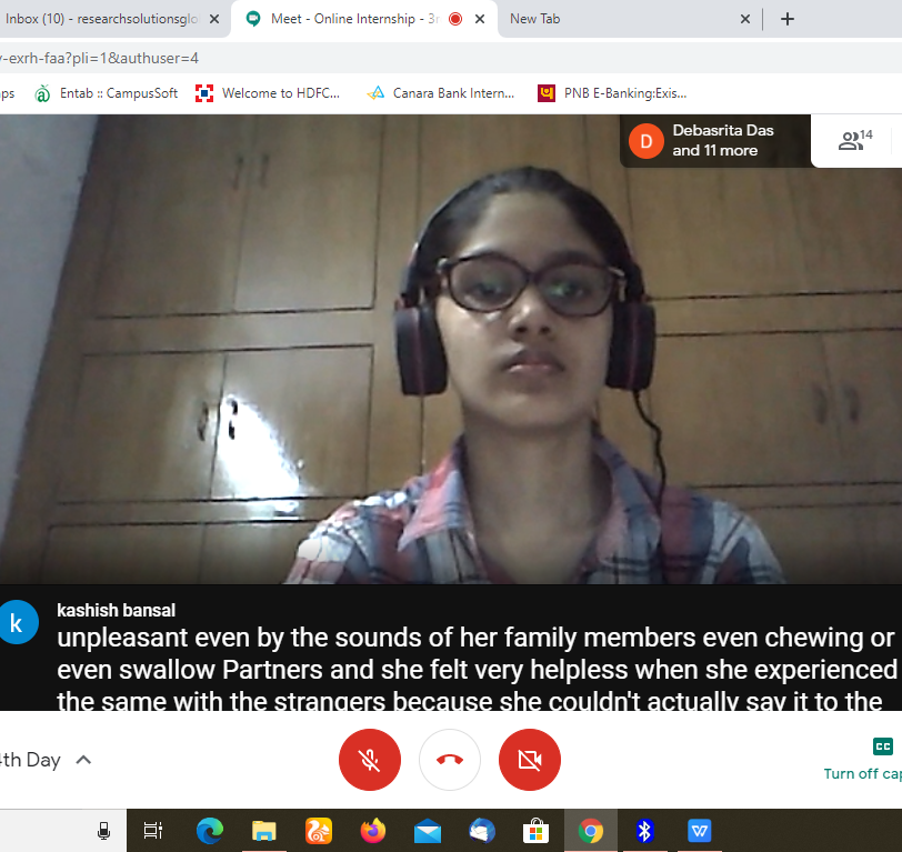 1st Online summer Internship in Clinical Psychology organized by Research Solutions Global