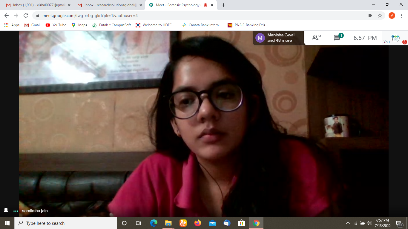 Online Internship in Forensic Psychology