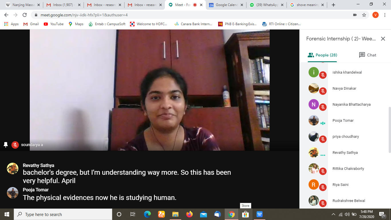 Online Internship in Forensic Psychology